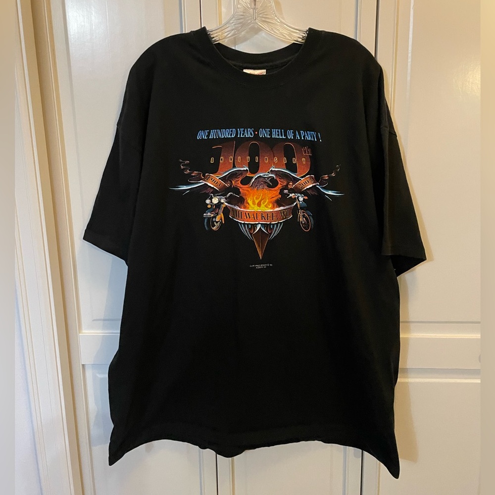 Harley Davidson 100 year anniversary tshirt